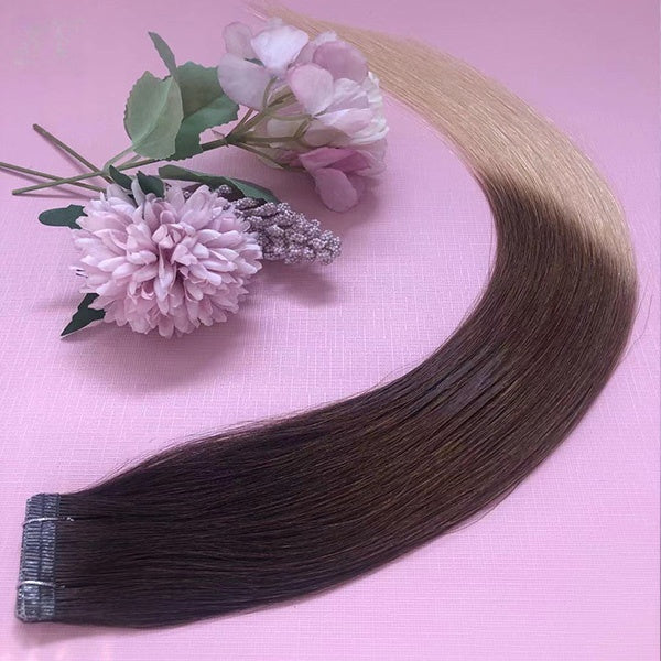 Stunning Straight 100% human hair Tape Hair Extensions