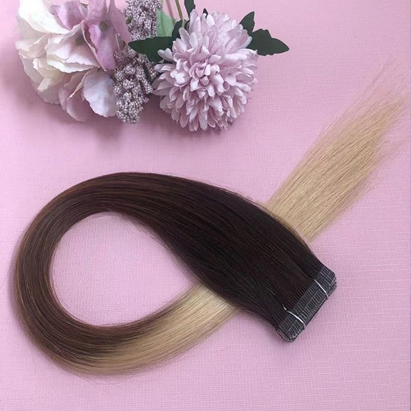 Stunning Straight 100% human hair Tape Hair Extensions
