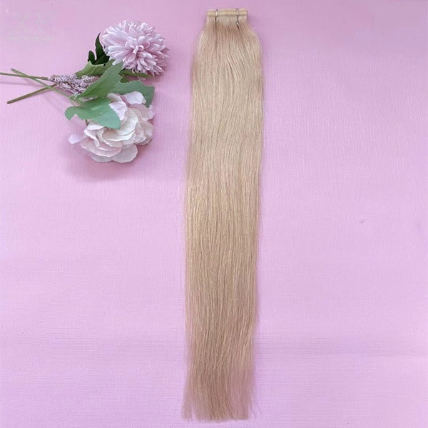 Light Stunning Straight 100% human hair Tape Hair Extensions