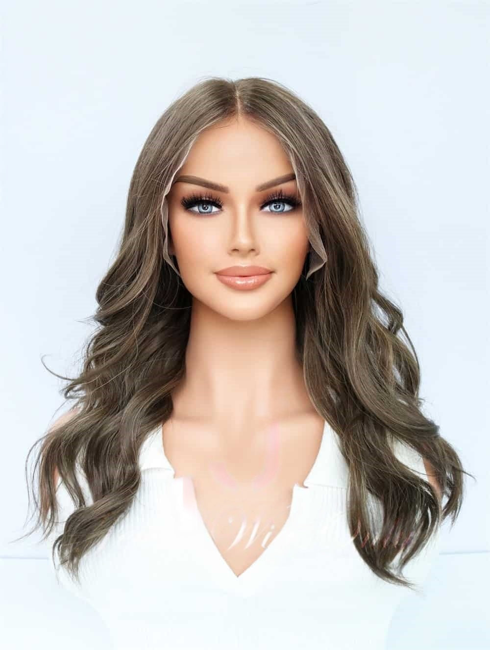Lace Top Wigs in Sienna Color Luxury Human Hair Wigs & Human Hair Toppers Factory