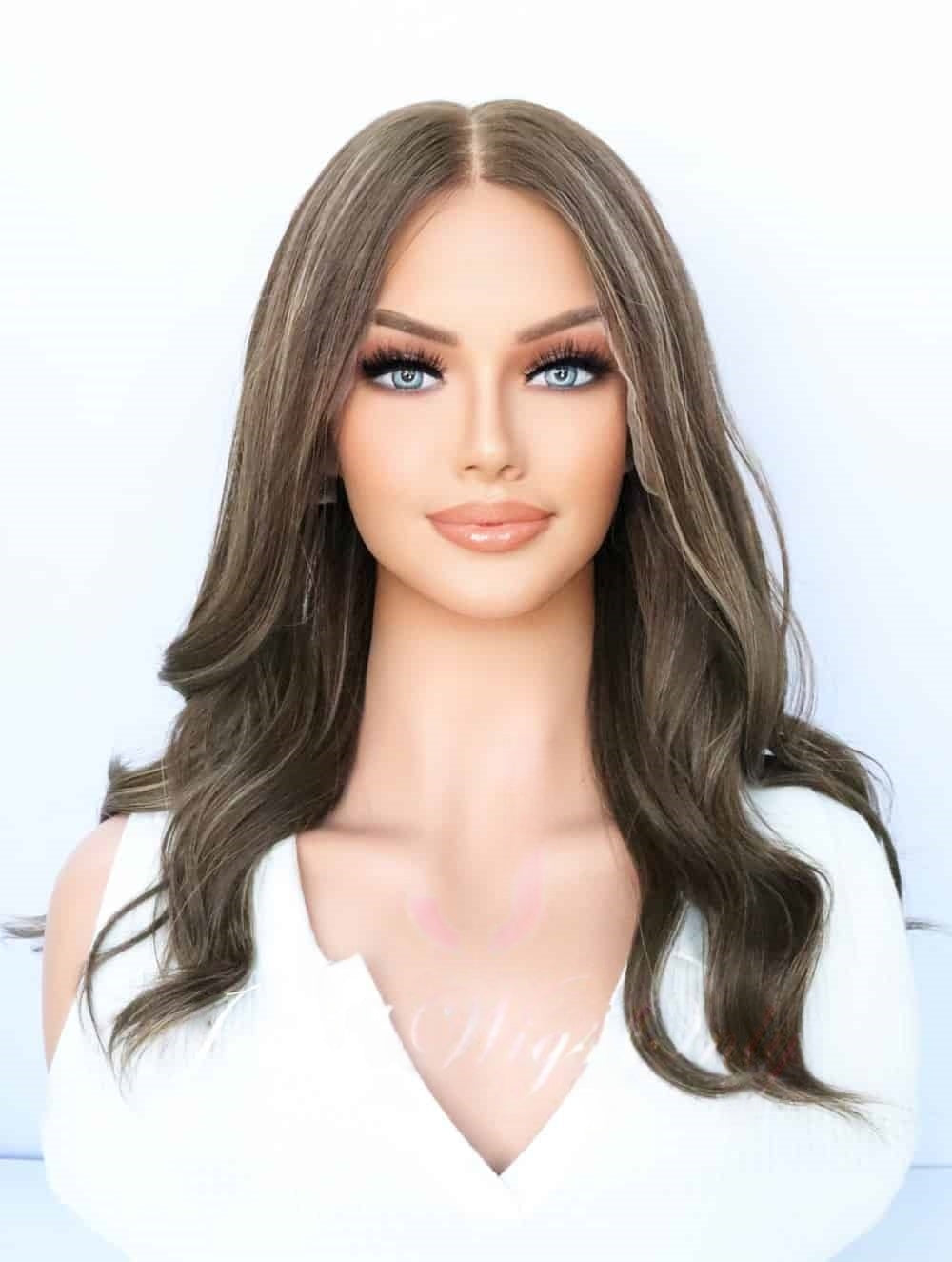 Lace Top Wigs in Penny Color Luxury Human Hair Wigs & Human Hair Toppers Factory