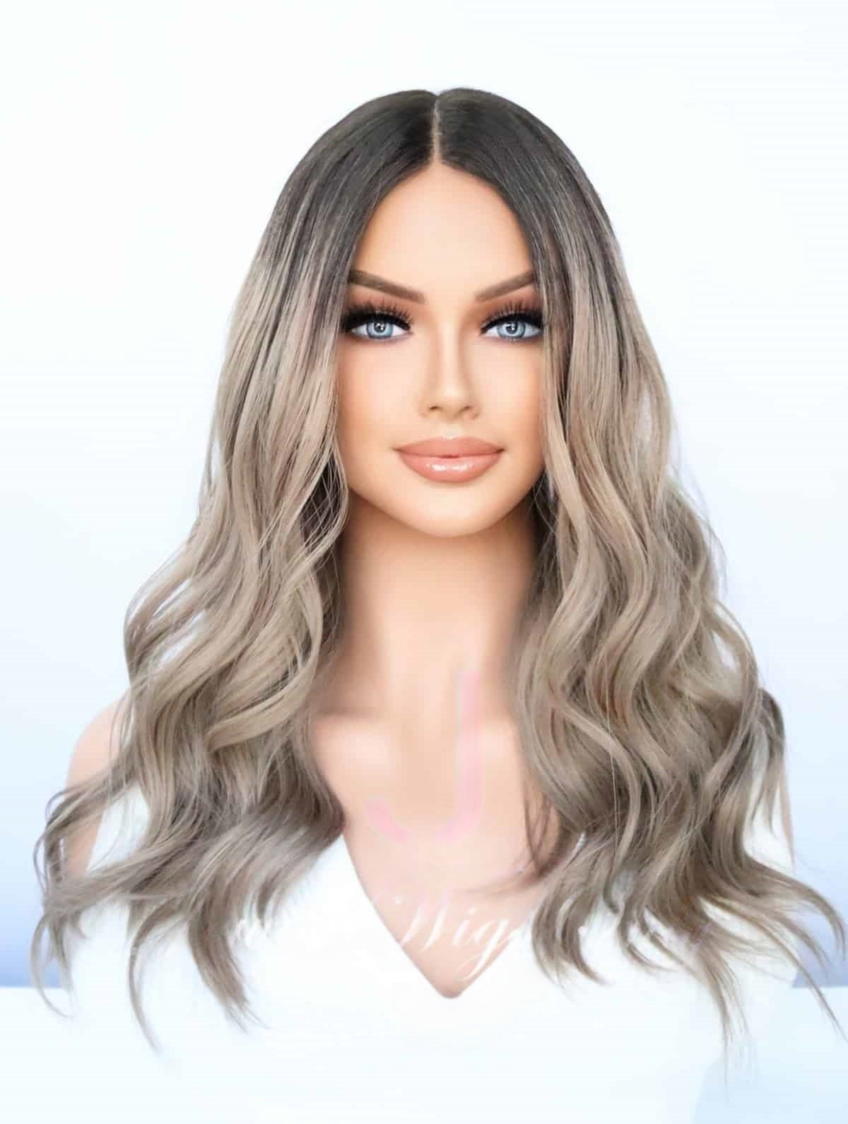 Lace Top Wigs in Ashley Color Luxury Human Hair Wigs & Human Hair Toppers Factory