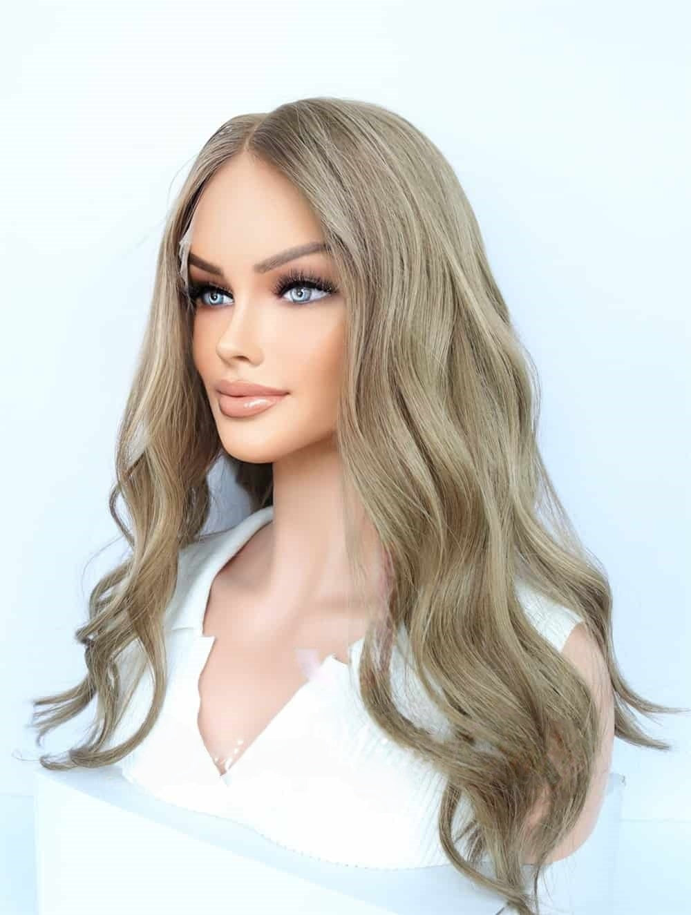Lace Top Wigs in Bruno Color Luxury Human Hair Wigs & Human Hair Toppers Factory