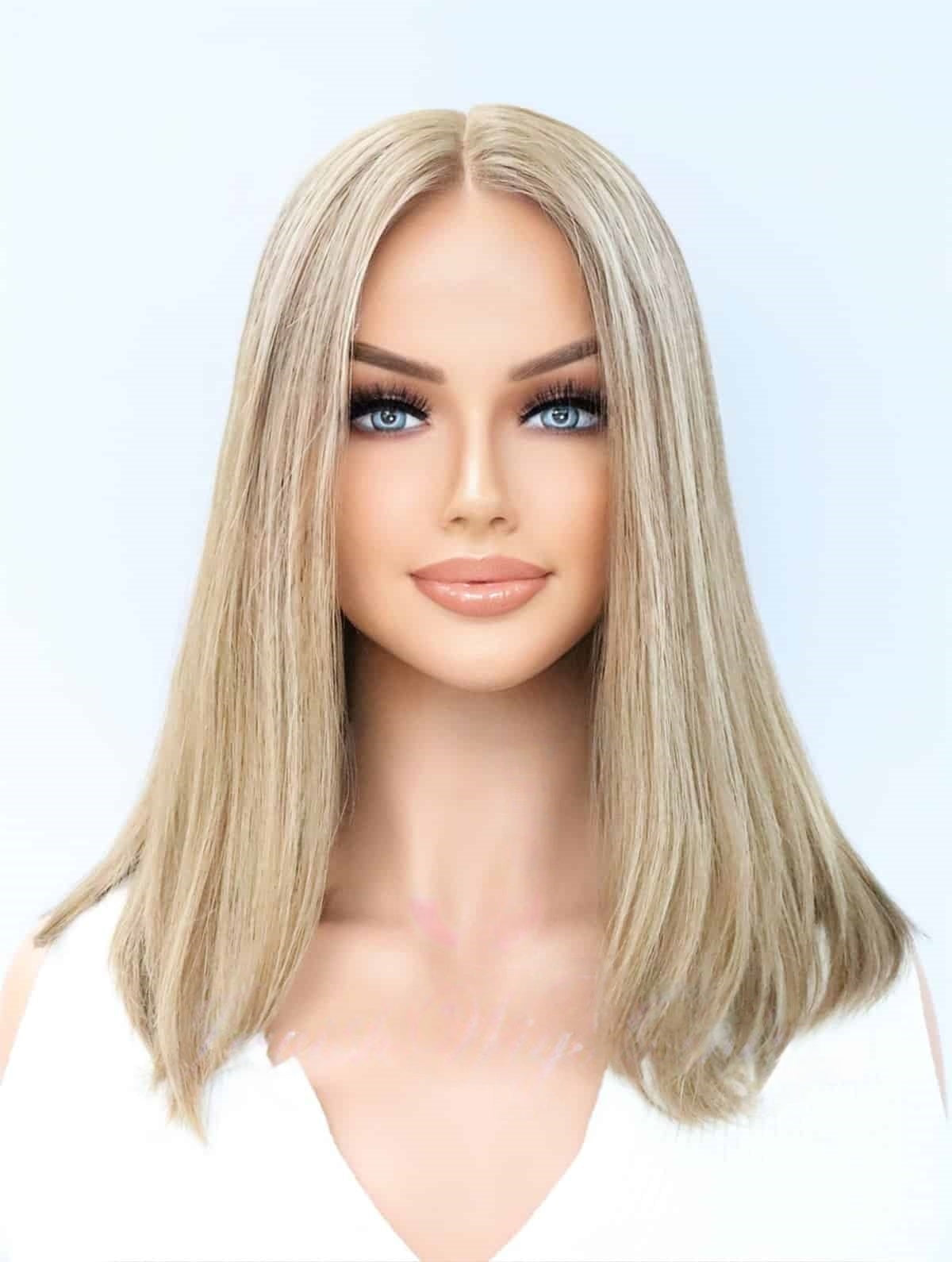 Lace Top Wigs in Siran Color Luxury Human Hair Wigs & Human Hair Toppers Factory