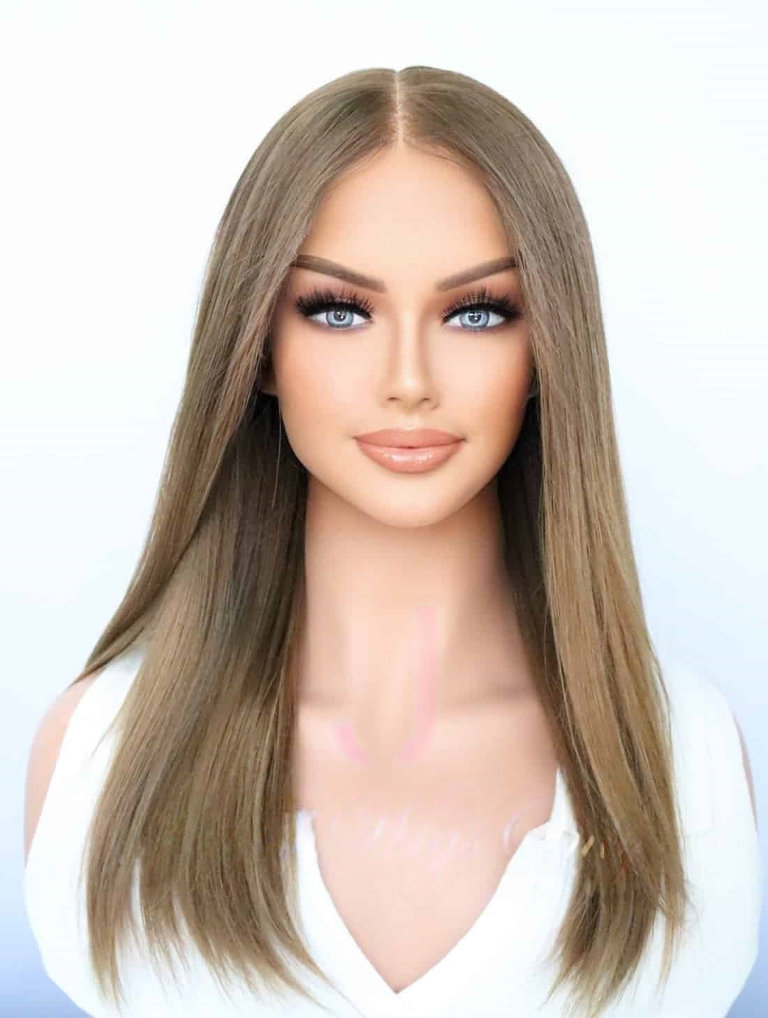 Lace Top Wigs in Similar Color Luxury Human Hair Wigs & Human Hair Toppers Factory