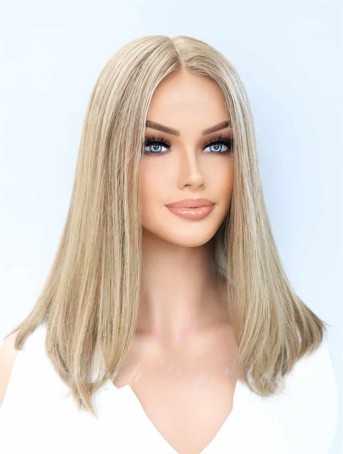 Lace Top Wigs in Siran Color Luxury Human Hair Wigs & Human Hair Toppers Factory