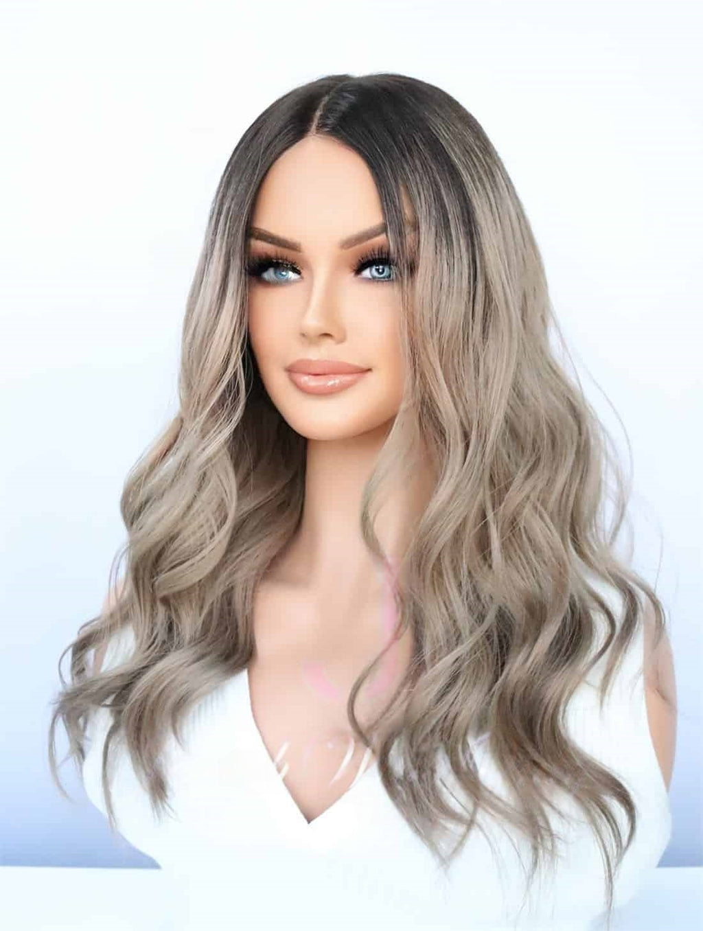 Lace Top Wigs in Ashley Color Luxury Human Hair Wigs & Human Hair Toppers Factory