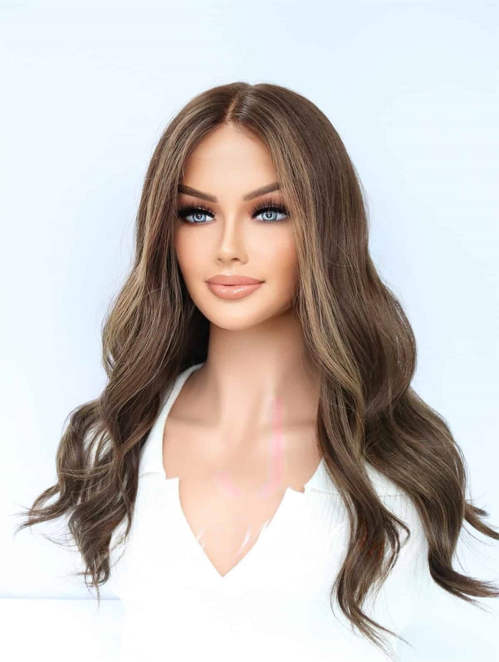 Lace Top Wigs in Coffee Color Luxury Human Hair Wigs & Human Hair Toppers Factory