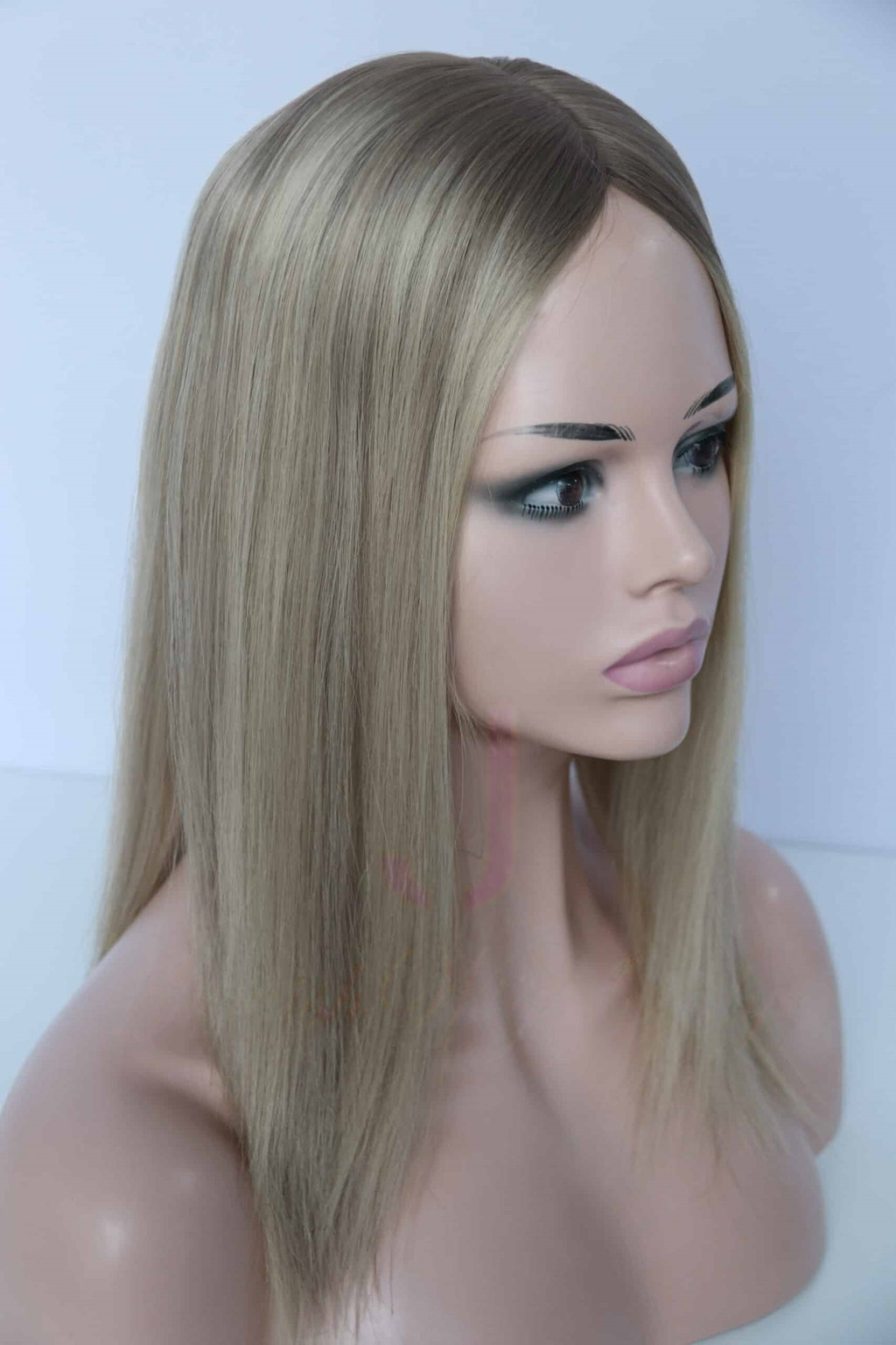 Silk Top Topper in Pearl Color Luxury Human Hair Wigs & Human Hair Toppers Factory