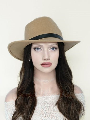 Hat Fall in Natural #4/BB10 Color Luxury Human Hair Wigs & Human Hair Toppers Factory