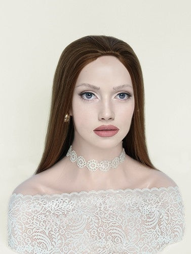Machine Toppers in #8 Color Luxury Human Hair Wigs & Human Hair Toppers Factory