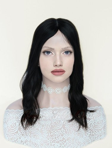 Silk Top Topper in Natural #2 Color Luxury Human Hair Wigs & Human Hair Toppers Factory