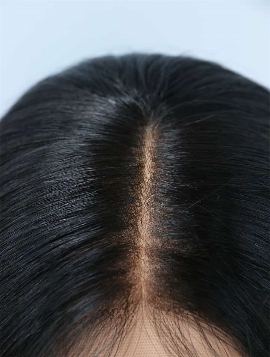Lace Top Wigs in Natural #2 Color Luxury Human Hair Wigs & Human Hair Toppers Factory