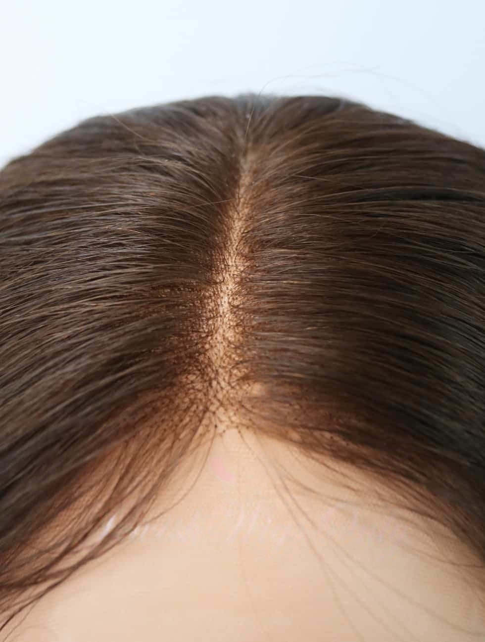 Lace Top Wigs in Rose Color Luxury Human Hair Wigs & Human Hair Toppers Factory