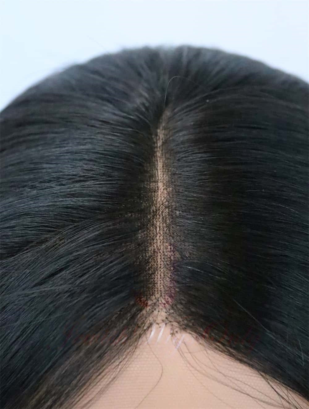 Lace Top Wigs in Natural #2/6 Color Luxury Human Hair Wigs & Human Hair Toppers Factory