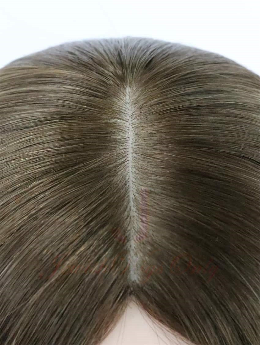 Silk Top Topper in Penny Color Luxury Human Hair Wigs & Human Hair Toppers Factory