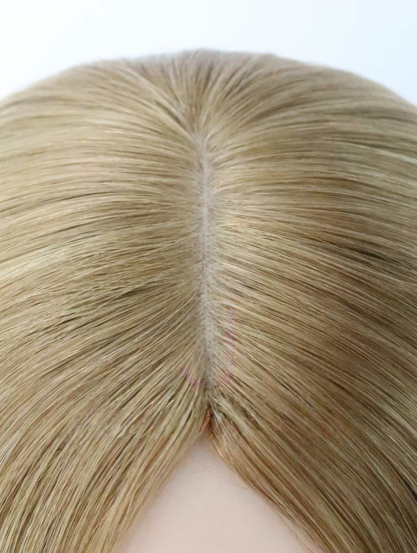 Silk Top Topper in Iris Color Luxury Human Hair Wigs & Human Hair Toppers Factory