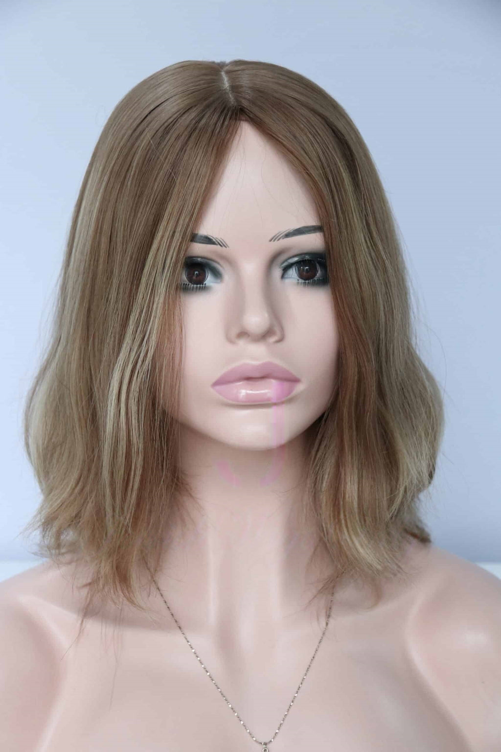 Silk Top Topper in Pumpkin Color Luxury Human Hair Wigs & Human Hair Toppers Factory