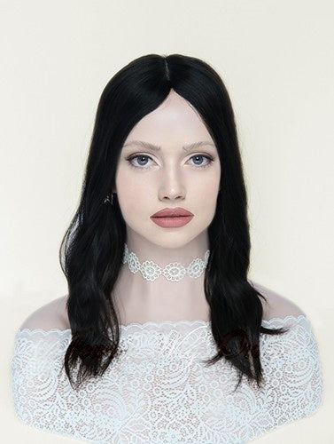 Silk Top Topper in Natural #2 Color Luxury Human Hair Wigs & Human Hair Toppers Factory