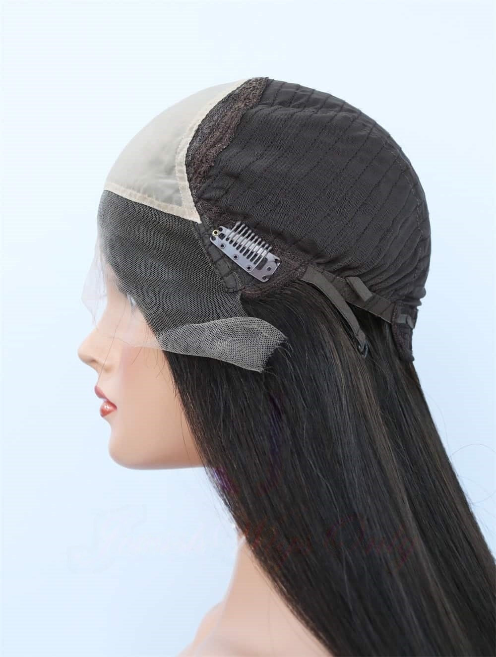 Lace Top Wigs in Natural #4 Color Luxury Human Hair Wigs & Human Hair Toppers Factory