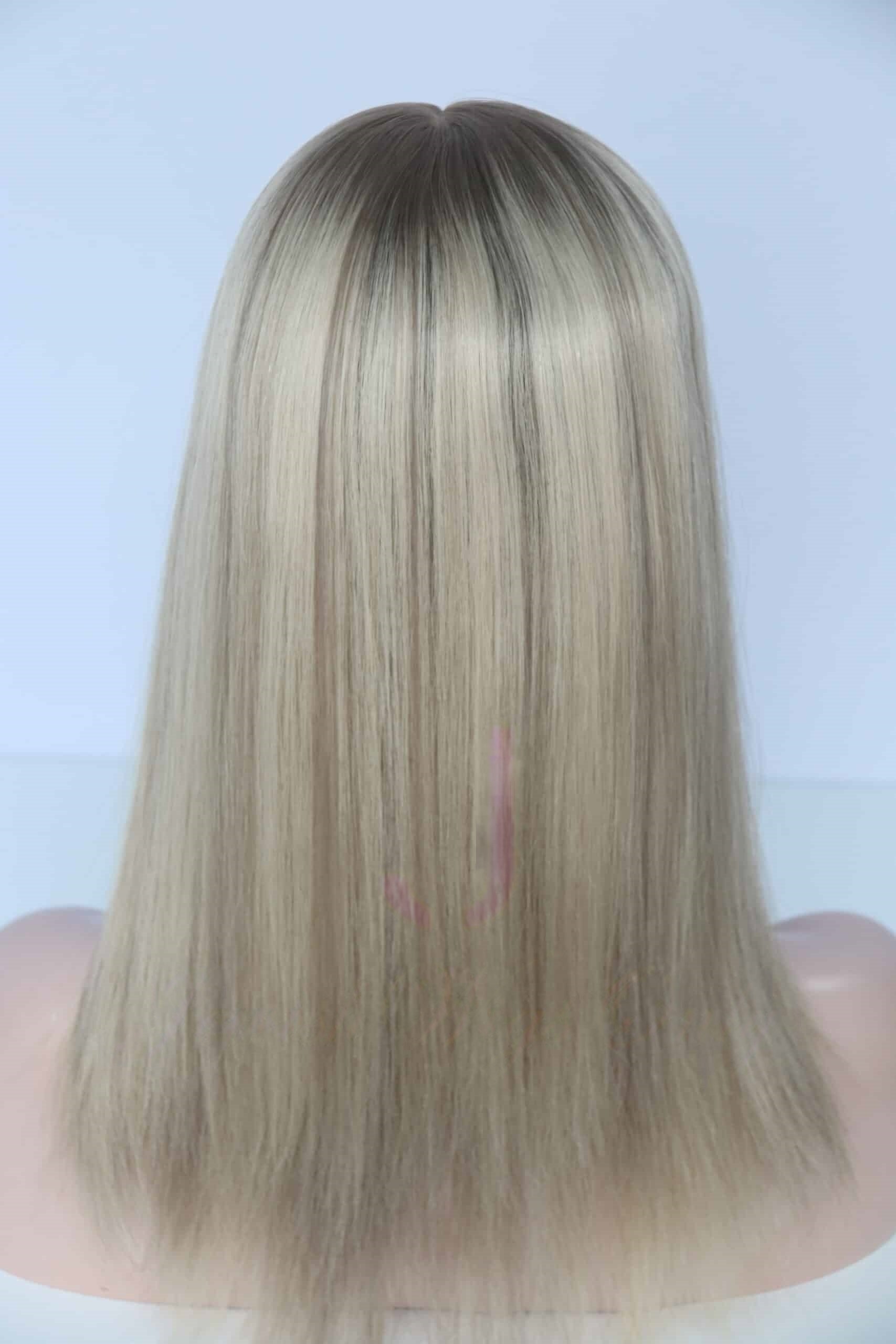 Silk Top Topper in Pearl Color Luxury Human Hair Wigs & Human Hair Toppers Factory