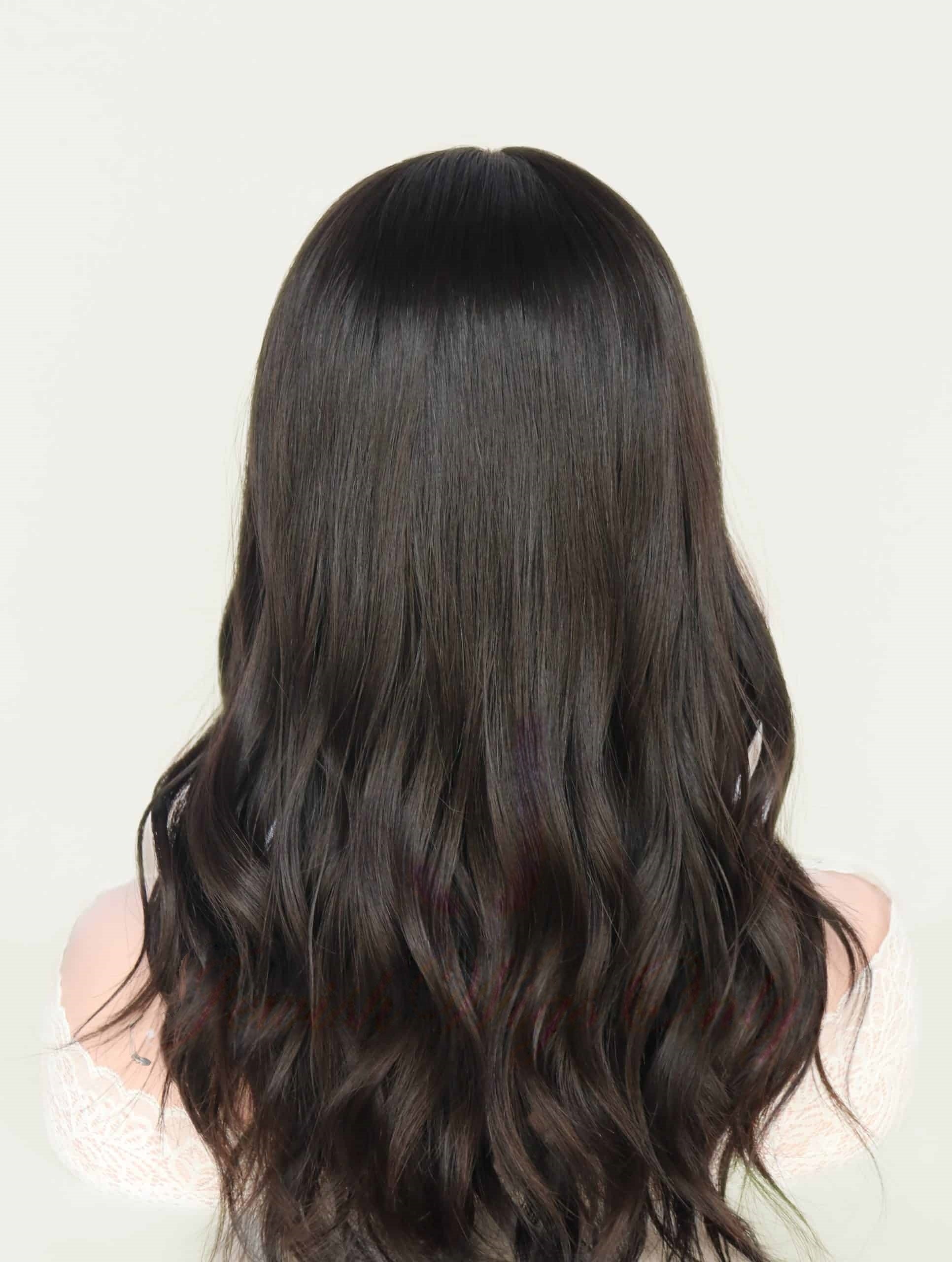 Medical Wigs in Natural #2 Color Luxury Human Hair Wigs & Human Hair Toppers Factory