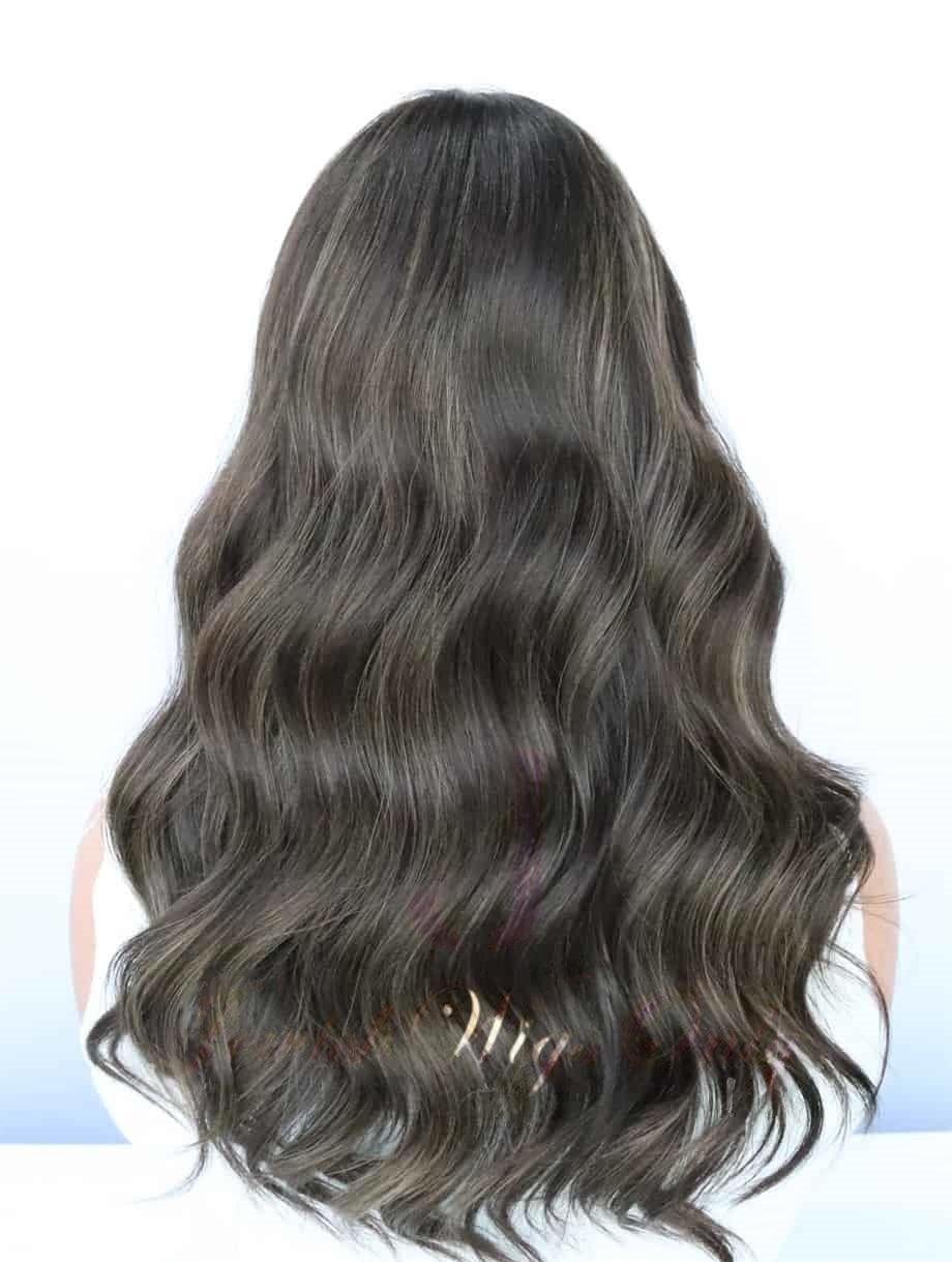 Lace Top Wigs in Natural #4/6 Color Luxury Human Hair Wigs & Human Hair Toppers Factory