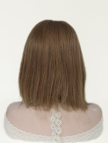 Mono Toppers in #6/12Blended Color Luxury Human Hair Wigs & Human Hair Toppers Factory