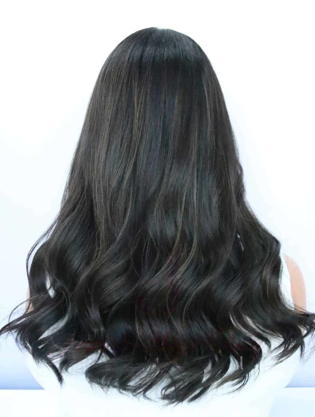 Lace Top Wigs in Natural #2/6 Color Luxury Human Hair Wigs & Human Hair Toppers Factory