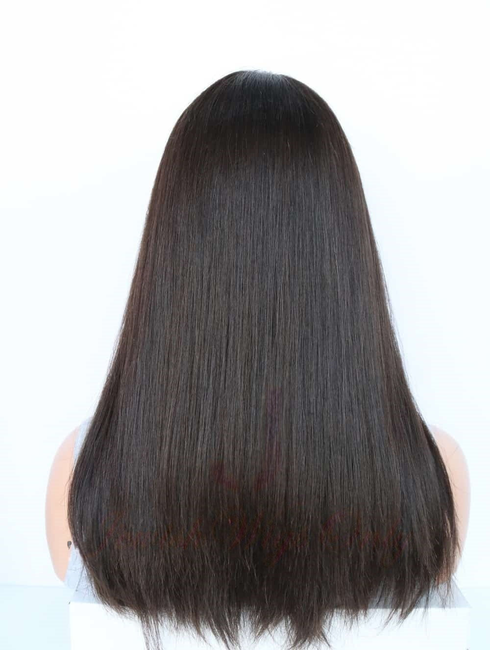 Lace Top Wigs in Natural #4 Color Luxury Human Hair Wigs & Human Hair Toppers Factory