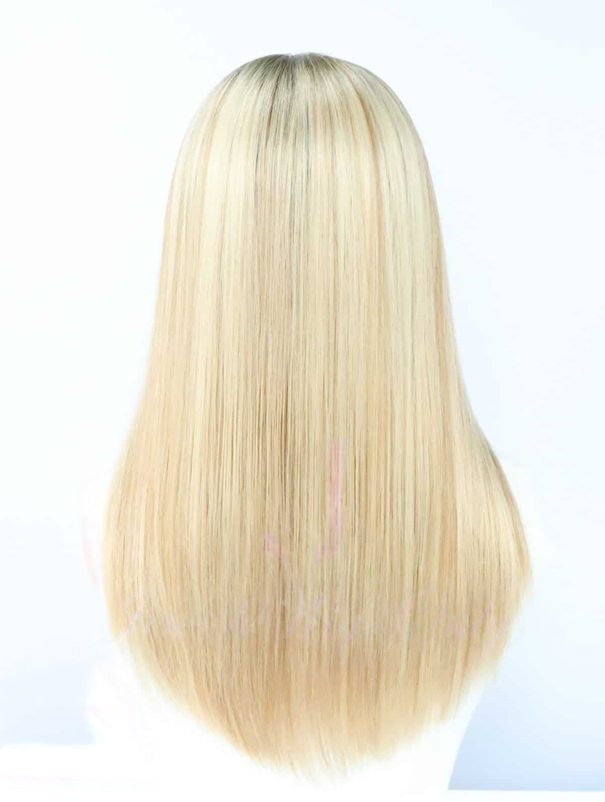Silk Top Topper in Custom Blonde Color Luxury Human Hair Wigs & Human Hair Toppers Factory