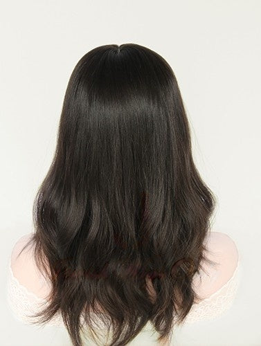 Silk Top Topper in Natural #2 Color Luxury Human Hair Wigs & Human Hair Toppers Factory