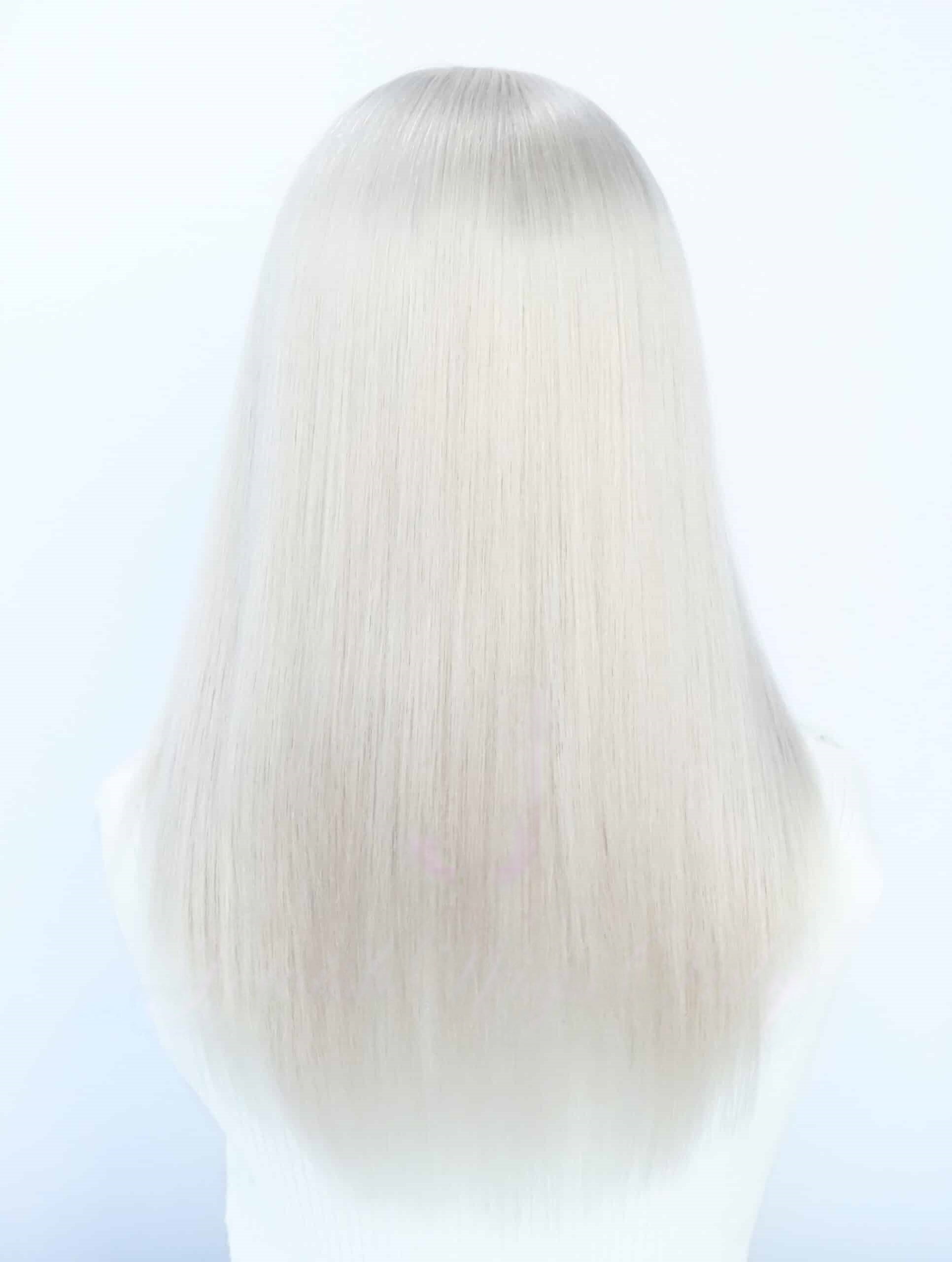 Silk Top Topper in Silvery White Color Luxury Human Hair Wigs & Human Hair Toppers Factory