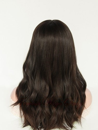 Jewish Wigs in Natural #4 Color Luxury Human Hair Wigs & Human Hair Toppers Factory