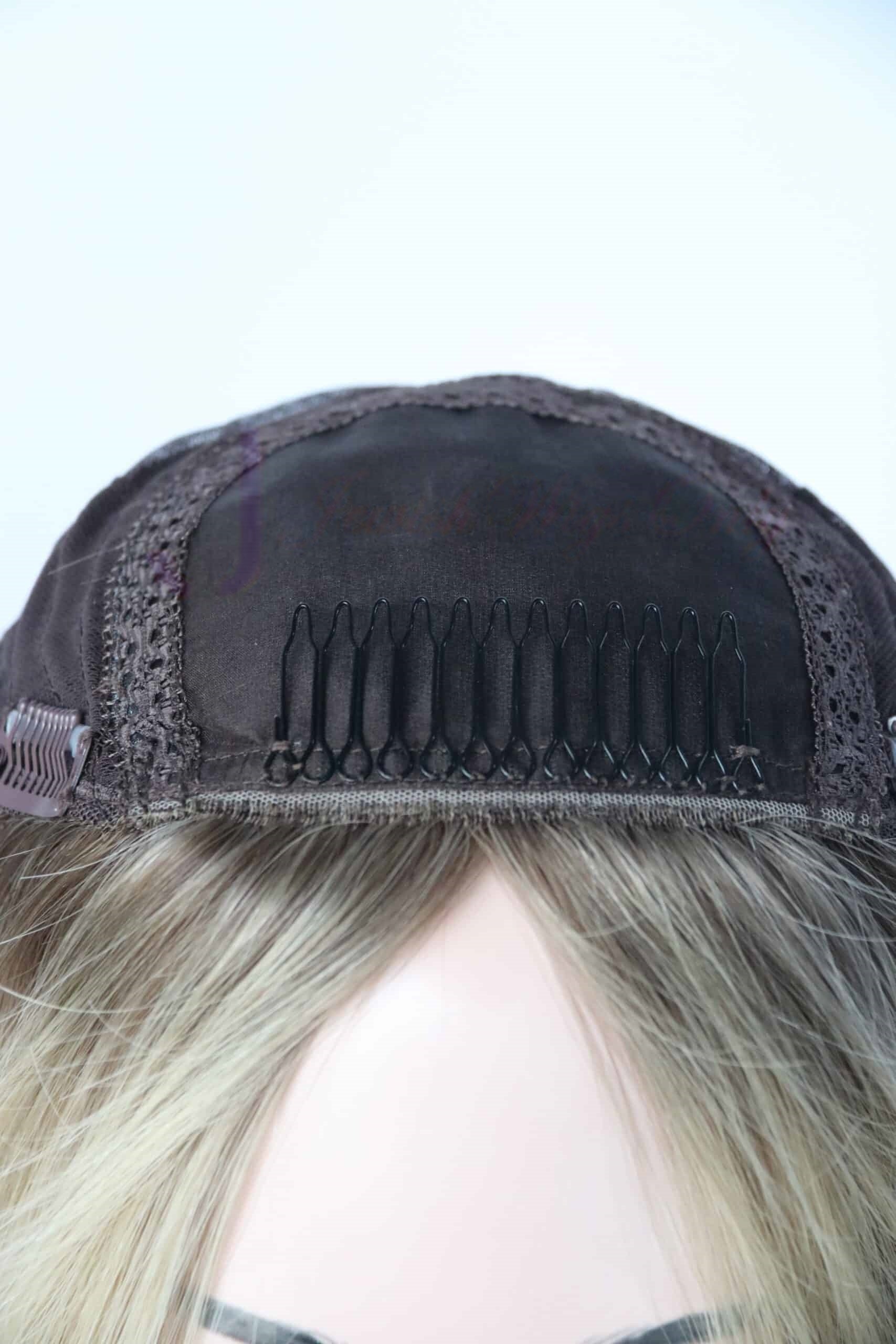 Silk Top Topper in Pearl Color Luxury Human Hair Wigs & Human Hair Toppers Factory