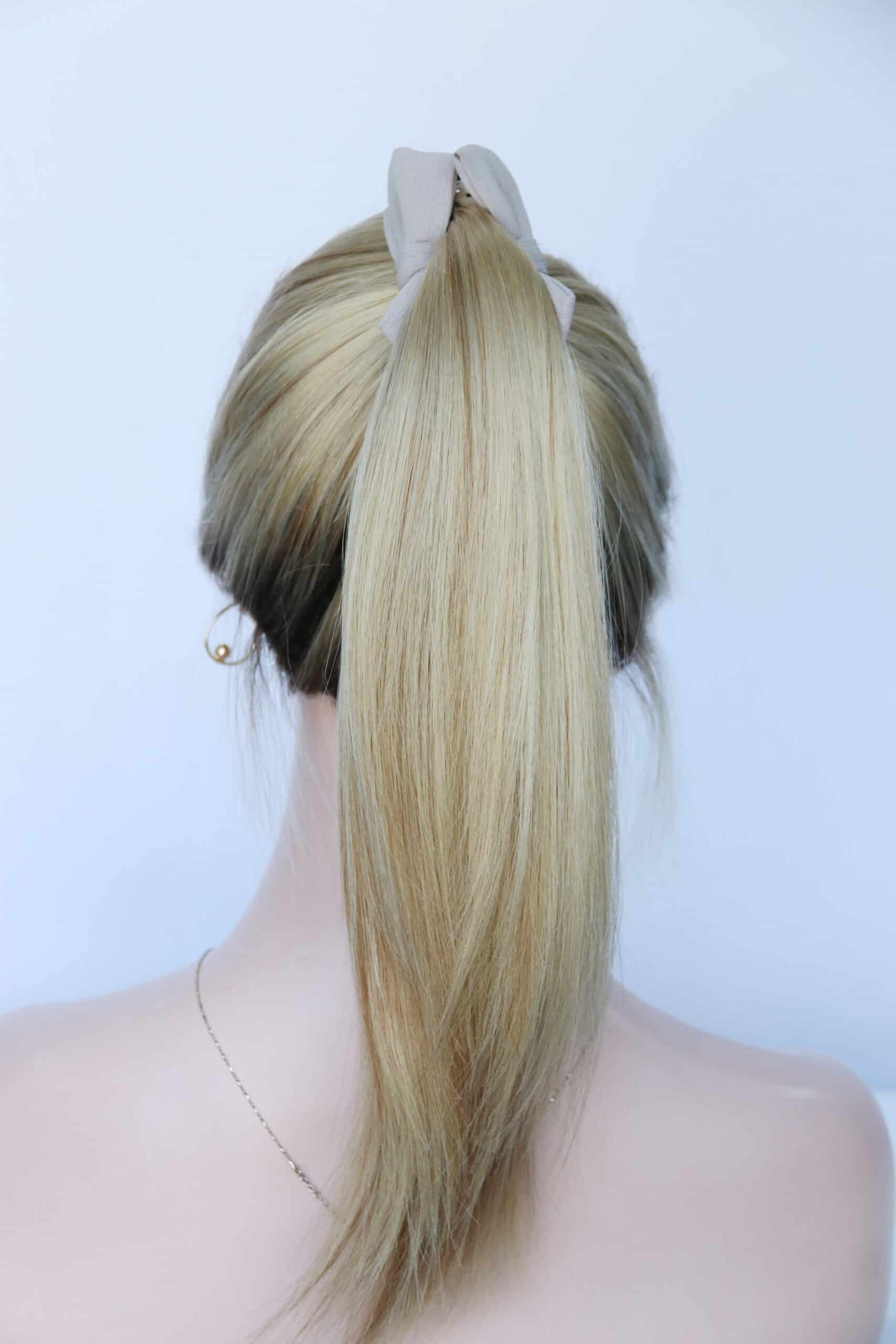 Pony Wigs in Custom Blonde Color Luxury Human Hair Wigs & Human Hair Toppers Factory