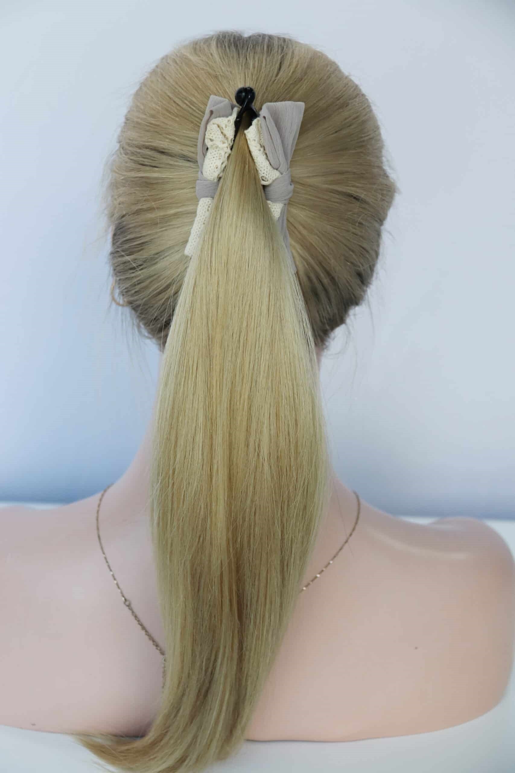 Pony Wigs in Pearl Color Luxury Human Hair Wigs & Human Hair Toppers Factory
