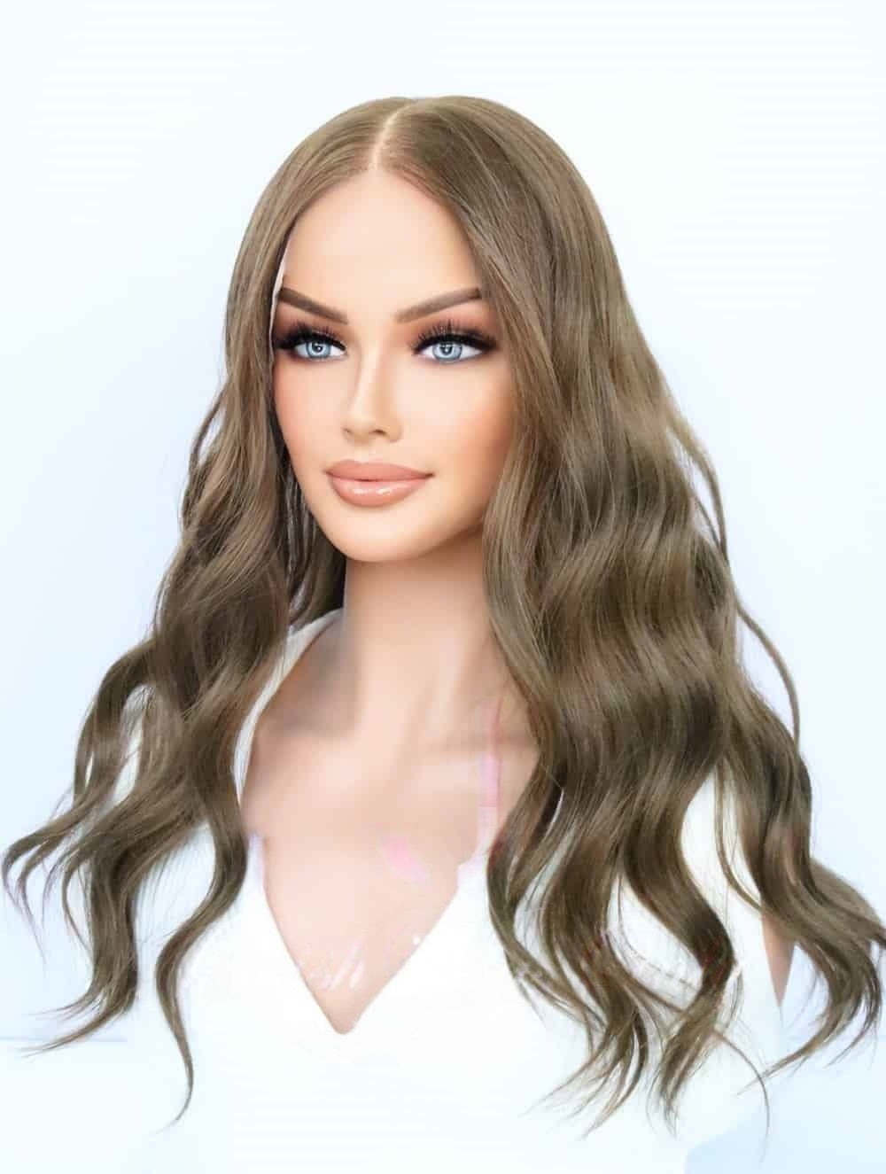 Lace Top Wigs in Six Color Luxury Human Hair Wigs & Human Hair Toppers Factory