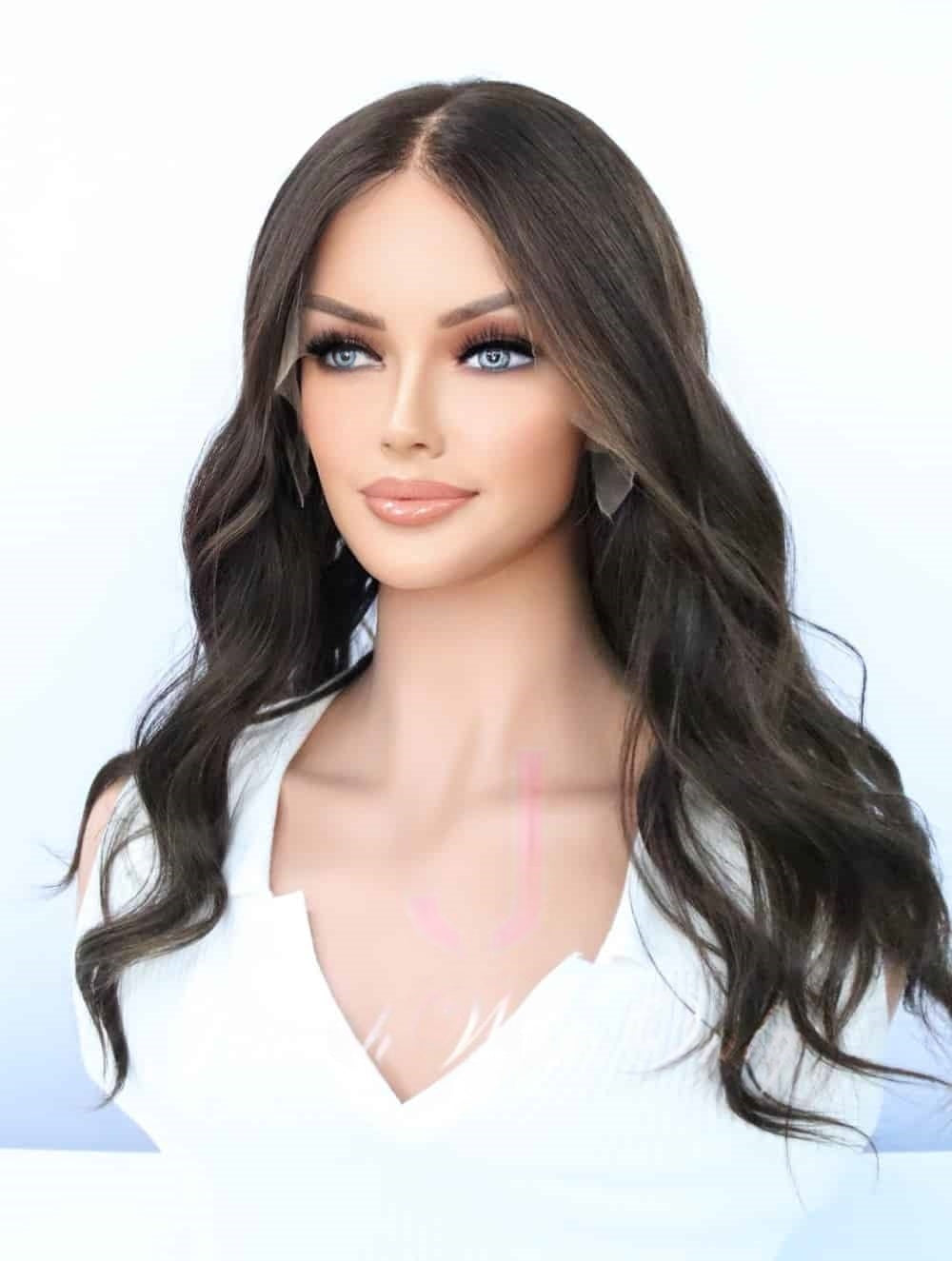 Lace Top Wigs in Natural #4/BB7 Color Luxury Human Hair Wigs & Human Hair Toppers Factory