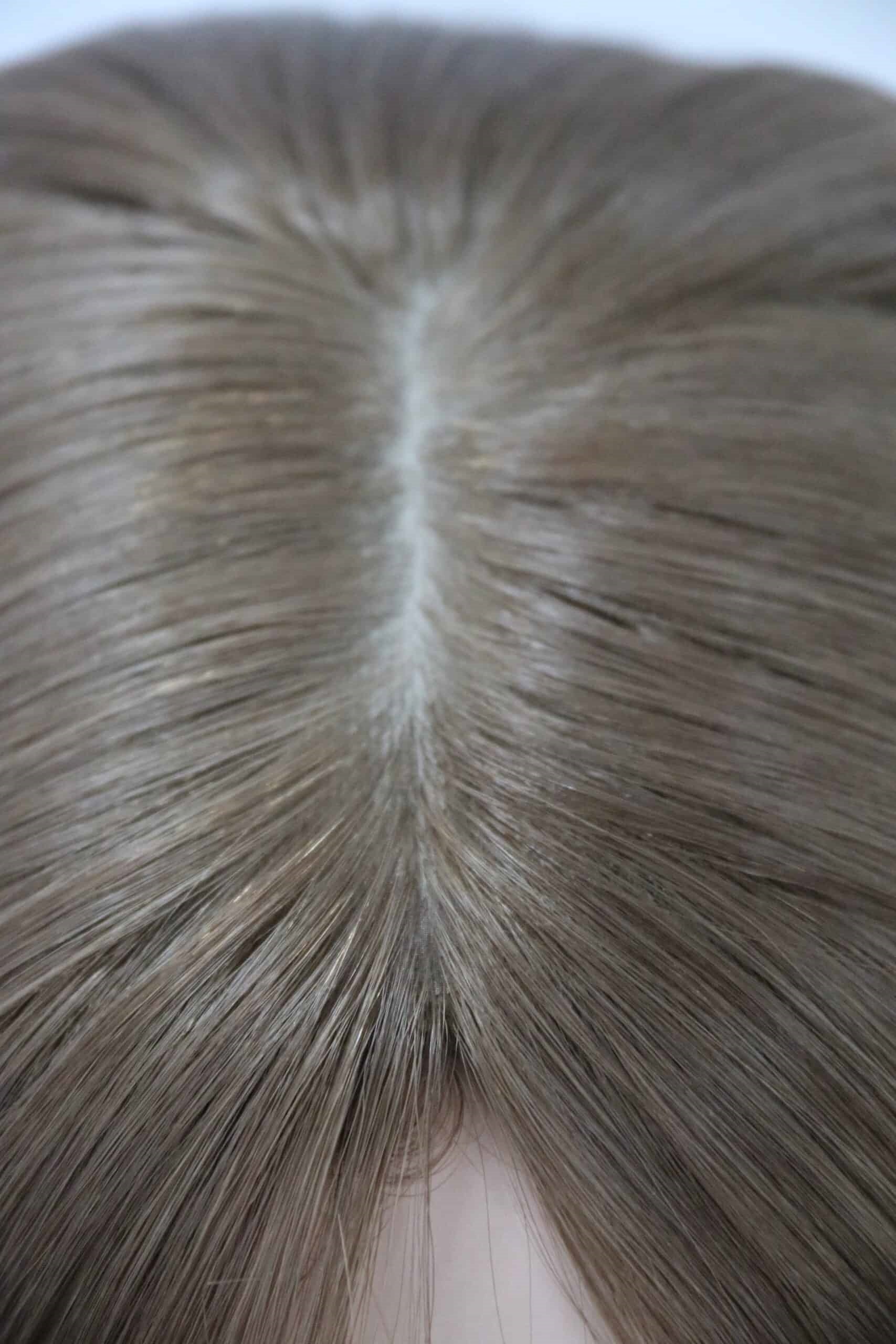 Silk Top Topper in Pumpkin Color Luxury Human Hair Wigs & Human Hair Toppers Factory