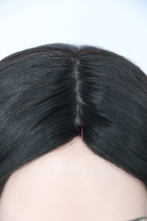 Jewish Wigs in Natural #4 Color Luxury Human Hair Wigs & Human Hair Toppers Factory