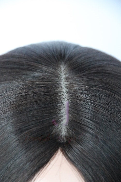 Silk Top Topper in Natural #2 Color Luxury Human Hair Wigs & Human Hair Toppers Factory