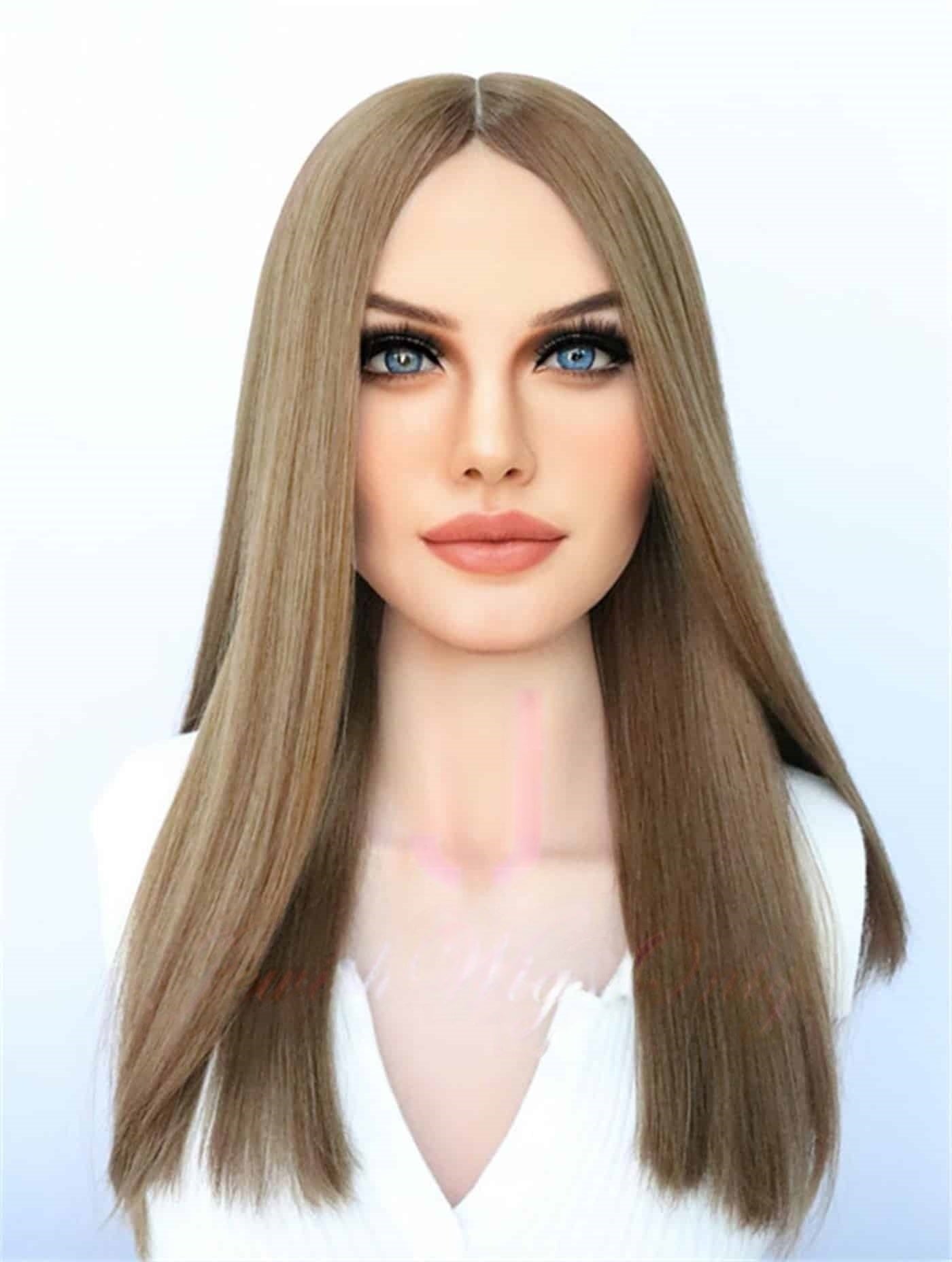 Silk Top Topper in Amber Color Luxury Human Hair Wigs & Human Hair Toppers Factory