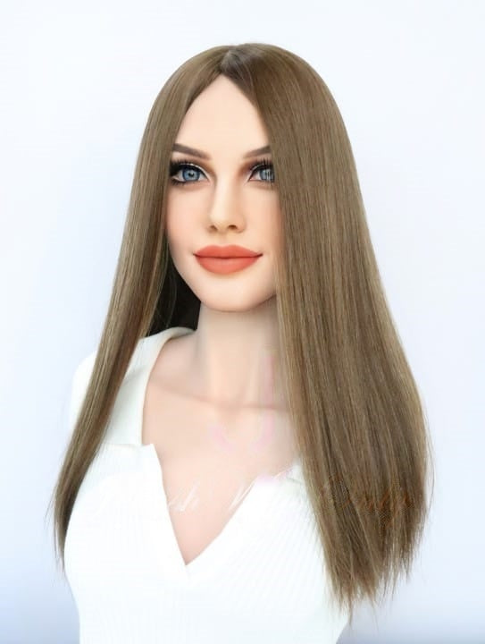 Silk Top Topper in Elly Color Luxury Human Hair Wigs & Human Hair Toppers Factory