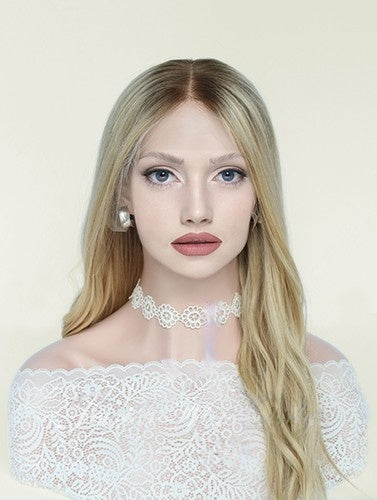 Lace Top Wigs in Custom Blonde Color Luxury Human Hair Wigs & Human Hair Toppers Factory