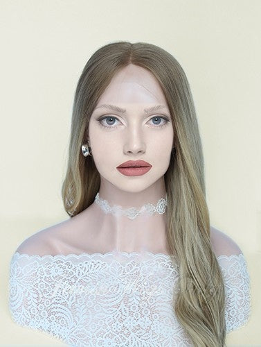 Lace Top Wigs in Iris Color Luxury Human Hair Wigs & Human Hair Toppers Factory