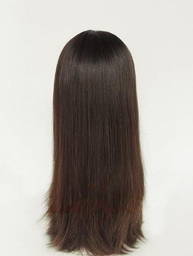 Lace Top Wigs in Natural#4 Color Luxury Human Hair Wigs & Human Hair Toppers Factory