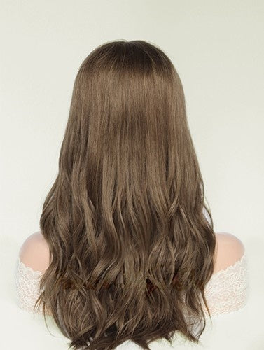 Lace Top Wigs in Moon Color Luxury Human Hair Wigs & Human Hair Toppers Factory