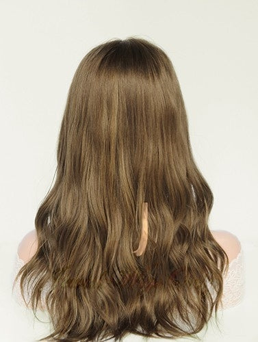 Lace Top Wigs in Amber Color Luxury Human Hair Wigs & Human Hair Toppers Factory