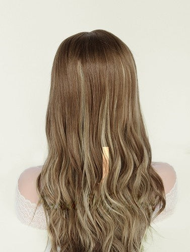 Lace Top Wigs in Pumpkin Color Luxury Human Hair Wigs & Human Hair Toppers Factory